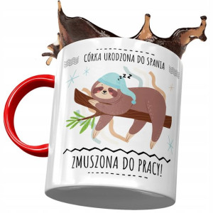 Kubek Czerwony Dla Córki na Dzień Dziecka Prezent