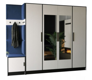 Garderoba DIOR 15 siedzisko panel tapicerowany