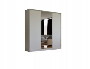Szafa Ida 200 X 248 3d + Lustro - Royal - Biała