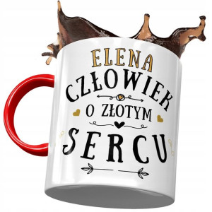 Kubek Czerwony Dla Eleny Koleżanki Żony na Prezent