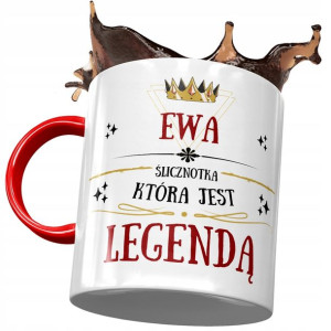 Kubek Czerwony Dla Ewy Przyjaciółki Żony Prezent