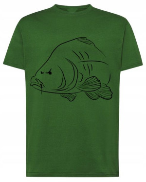 Karp Feeder Wędkarstwo T-shirt Nadruk Rozm.XXL