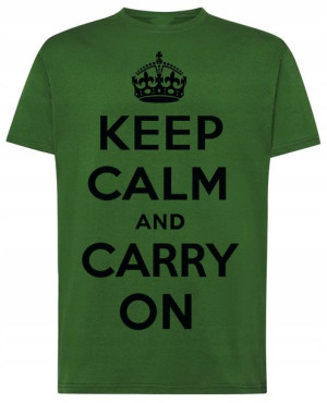 Keep Calm And Carry On T-shirt Męski Rozm.5XL