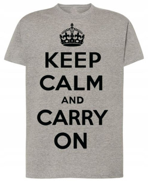 Keep Calm And Carry On T-shirt Męski Rozm.M