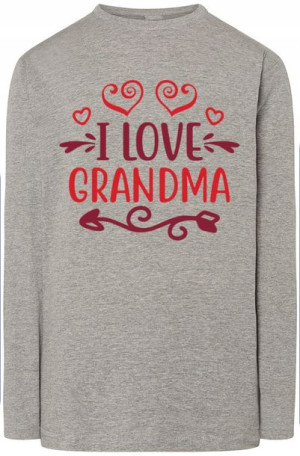 Kocham Babcie Bluza Longsleeve Nadruk r.4XL