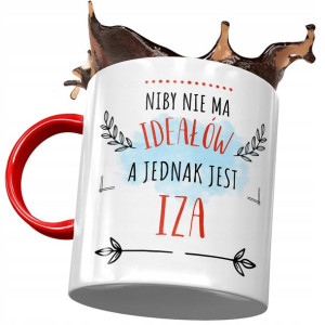 Kubek Czerwony Dla Izy Izabeli Żony na Prezent