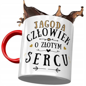 Kubek Czerwony Dla Jagody Żony Przyjaciółki