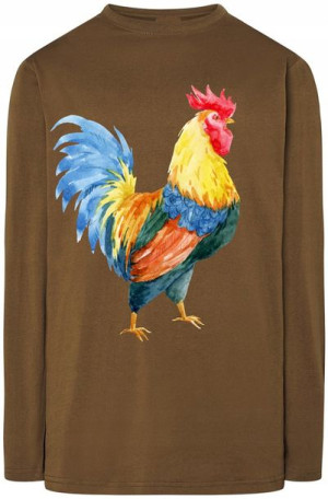 Kolorowy Kogut Męska Bluza Longsleeve Rozm.XXL