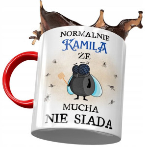 Kubek Czerwony Dla Kamili Koleżanki Na Prezent