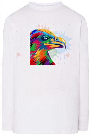 Kolorowy Orzeł Męski Longsleeve Modny Rozm.XL