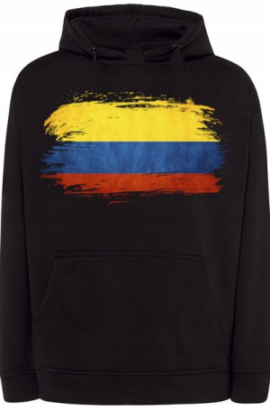 Kolumbia Męska Modna Bluza Kaptur Flaga r.4XL