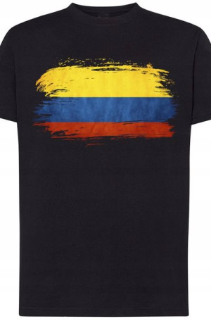 Kolumbia Męski Modny T-Shirt Flaga Rozm.XL
