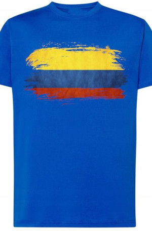Kolumbia Męski Modny T-Shirt Flaga Rozm.XL