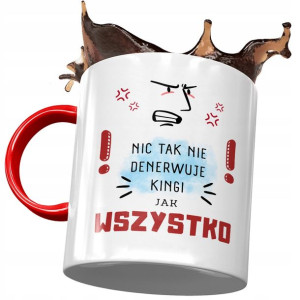 Kubek Czerwony Dla Kingi Koleżanki na Prezent