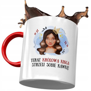 Kubek Czerwony Dla Kingi Koleżanki na Prezent