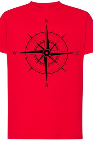 Kompas Róża Wiatrów Męski T-Shirt Modny Rozm.4XL