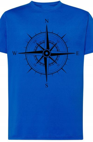 Kompas Róża Wiatrów Męski T-Shirt Modny Rozm.5XL
