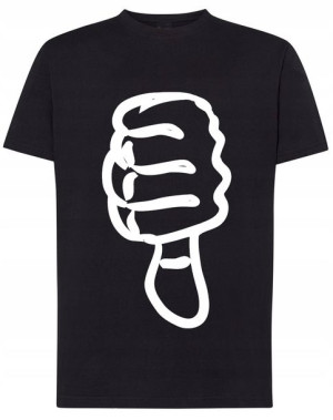 Koszulka męska nadruk kciuk w dół NOT OK r.5XL