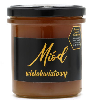 Miód Wielokwiatowy Naturalny Świeży Zpasieki 0,4kg