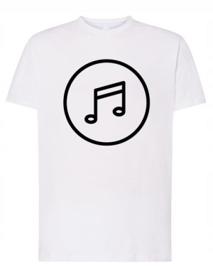 Koszulka muzyczny nadruk Nutka muzyka r.5XL