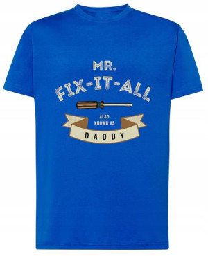 Koszulka na PREZENT Tata złota rączka r.XL