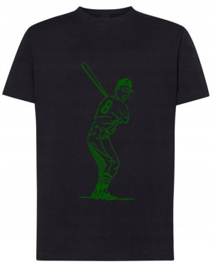 Koszulka nadruk baseballista z kijem Rozm.4XL
