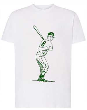 Koszulka nadruk baseballista z kijem Rozm.XS