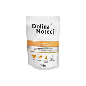 MOKRA KARMA DLA PSA Bażant dynia makaron dla małych ras DOLINA NOTECI 100g