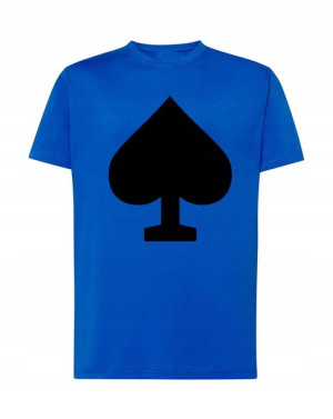 Koszulka T-Shirt męski nadruk Karty Pik Rozm.XS