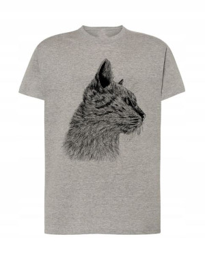 Koszulka T-Shirt nadruk duży KOT Rozm.S