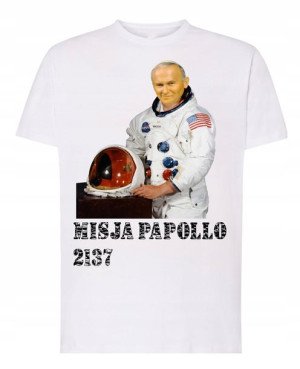 Koszulka T-Shirt Papaj Papież 2137 Śmieszny r.3XL