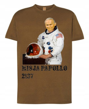 Koszulka T-Shirt Papaj Papież 2137 Śmieszny r.XXL