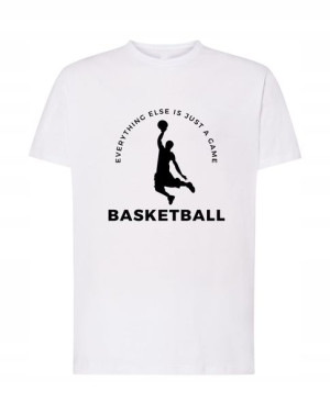 Koszykówka T-Shirt Męski Logo Nadruk Rozm.XS
