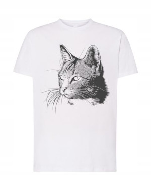Kot Twarz Modny T-shirt Prezent Nadruk R. 5xl