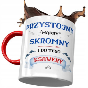 Kubek Czerwony Dla Ksawerego Kolegi Męża Prezent