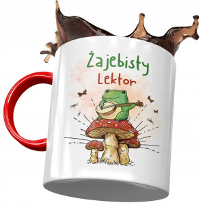 Kubek Czerwony Dla Lektora Żajebisty Lektor Kubek