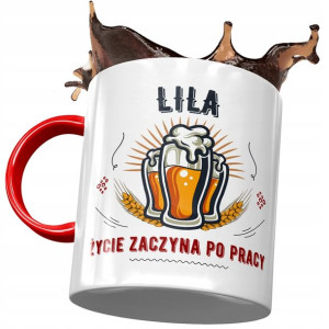 Kubek Czerwony Dla Lili Koleżanki Żony na Prezent