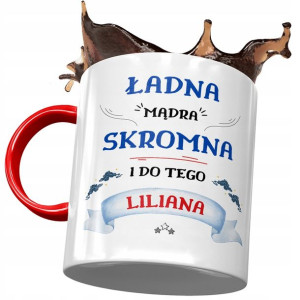 Kubek Czerwony Dla Liliany Koleżanki Żony Prezent