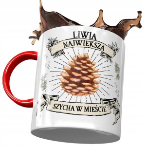 Kubek Czerwony Dla Liwii Przyjaciółki Na Prezent