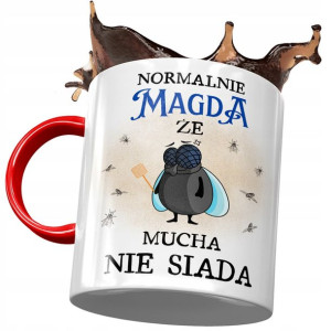 Kubek Czerwony Dla Magdy Magdaleny Na Prezent