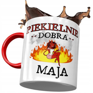 Kubek Czerwony dla Mai Koleżanki Przyjaciółki Żony