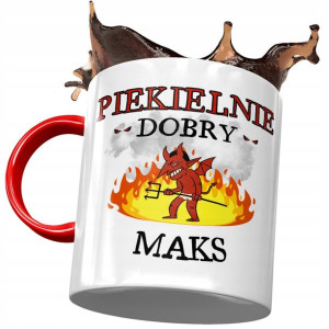 Kubek Czerwony Dla Maksa Maksymiliana na Prezent