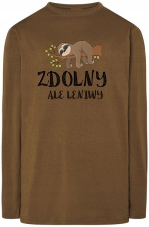 Leniwy Ale Zdolny Leniwiec Bluza Longsleeve R.L
