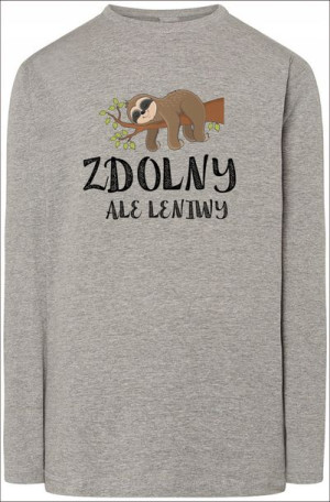 Leniwy Ale Zdolny Leniwiec Bluza Longsleeve R.M