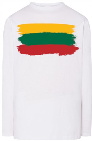 Litwa Męska Modna Flaga Longsleeve Rozm.3XL