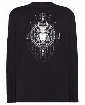 Longsleeve ciekawy nadruk CHRZĄSZCZ MAGIA r.4XL