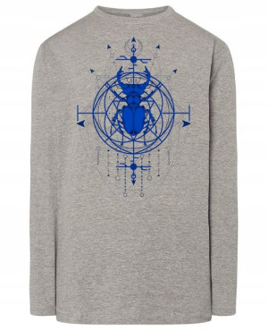 Longsleeve ciekawy nadruk CHRZĄSZCZ MAGIA r.5XL