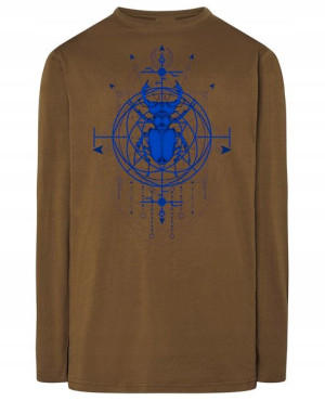 Longsleeve ciekawy nadruk CHRZĄSZCZ MAGIA r.L
