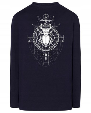 Longsleeve ciekawy nadruk CHRZĄSZCZ MAGIA r.L