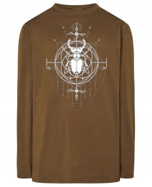 Longsleeve ciekawy nadruk CHRZĄSZCZ MAGIA r.XL